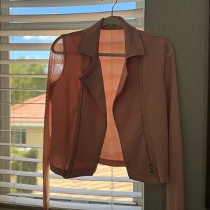 Have Sheer Peach Blazer